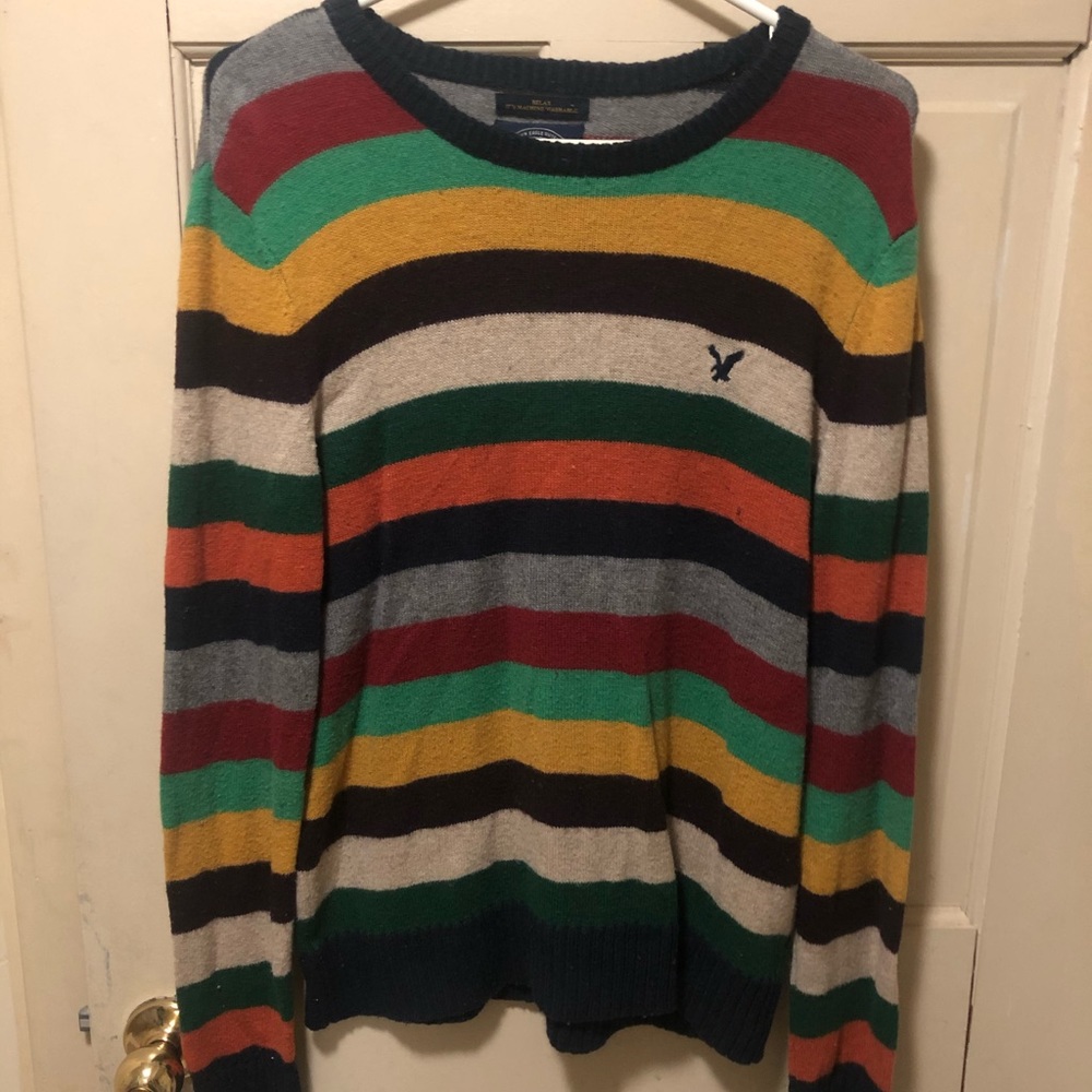 Multicolor Striped AE Outfitters Sweater